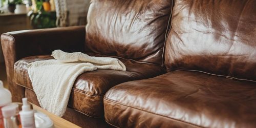 How to clean and maintain leather furniture in the living room